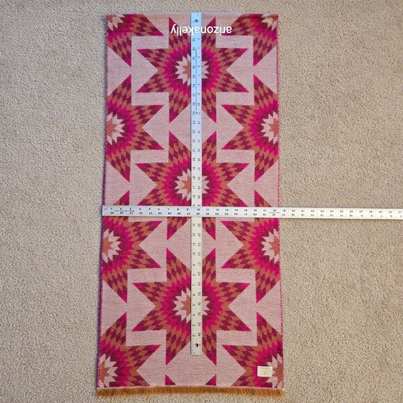 NWOT Faherty x B. Yellowtail Bright Star Scarf in Fuchsia Berry - Picture 7 of 13